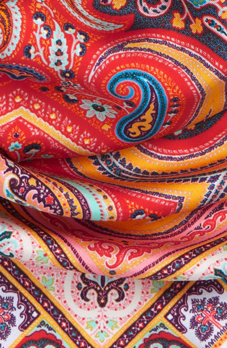 Etro Silk Triangle Scarf, Alternate, color, 