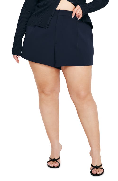 Good American High Waist Trouser Shorts