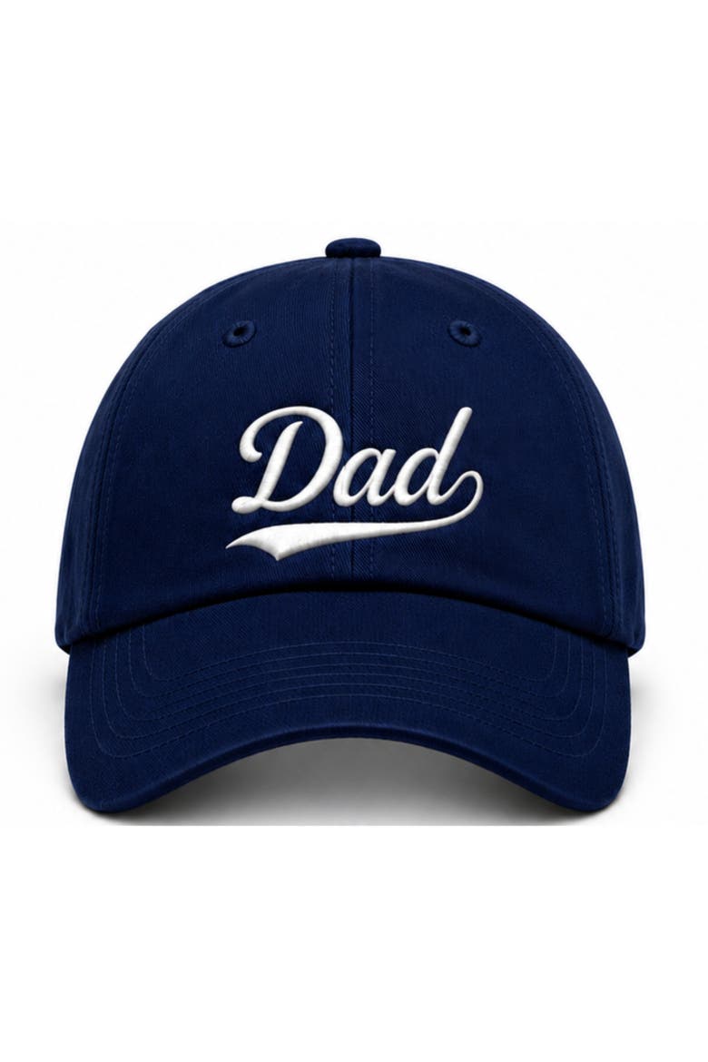 Men's Dad Legacy Baseball Hat, Main, color, Navy