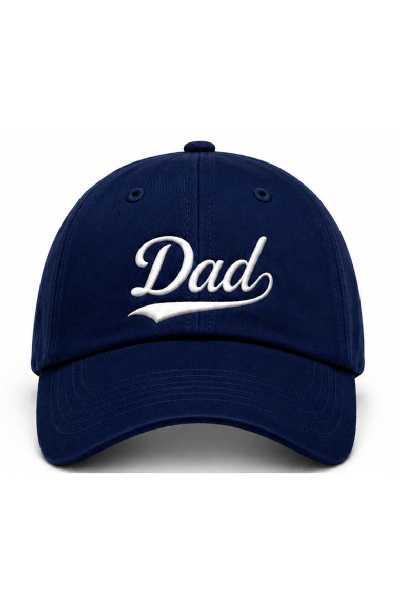Bits & Bows Men's Dad Legacy Baseball Hat, Main, color, Navy