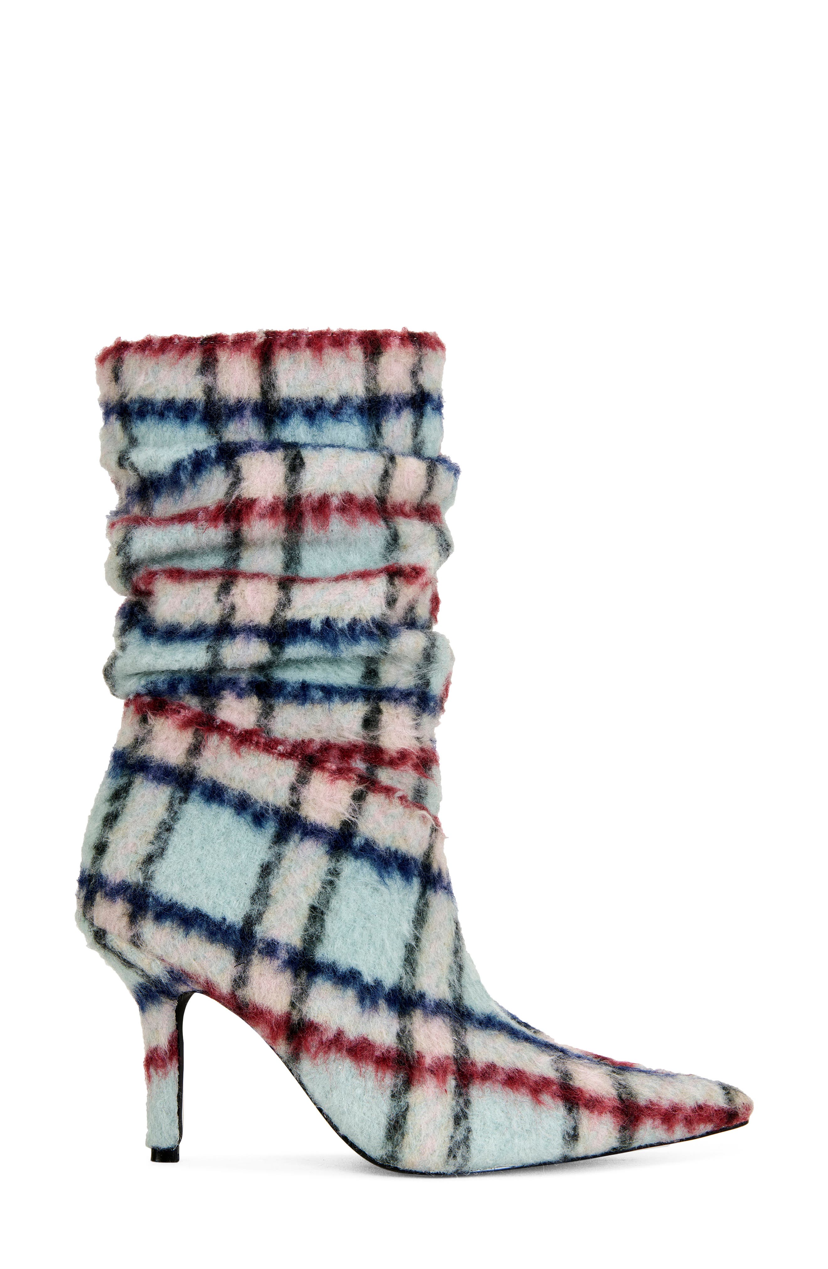 AZALEA WANG Sanjiv Stiletto Bootie, Alternate, color, Blue Multi