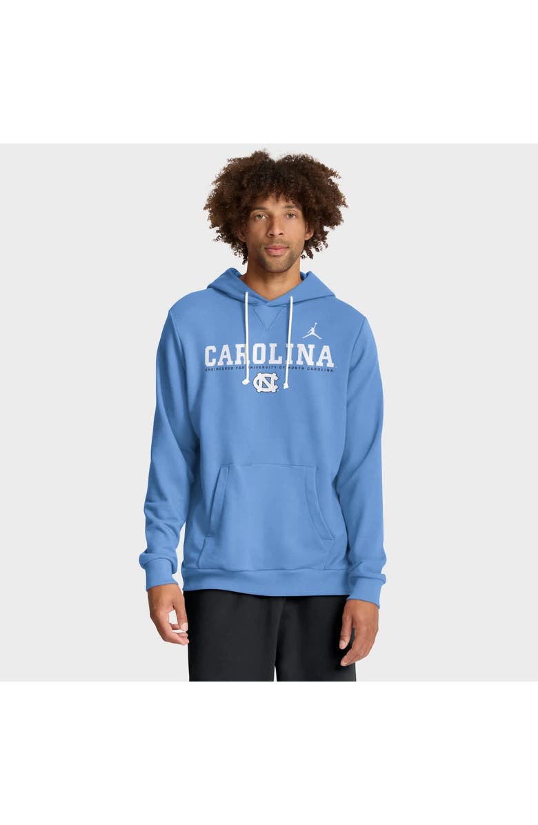 Jordan Brand Men's Jordan Brand Light Blue North Carolina Tar Heels 2025 Sideline Standard Issue Dri-FIT Hoodie, Main, color,