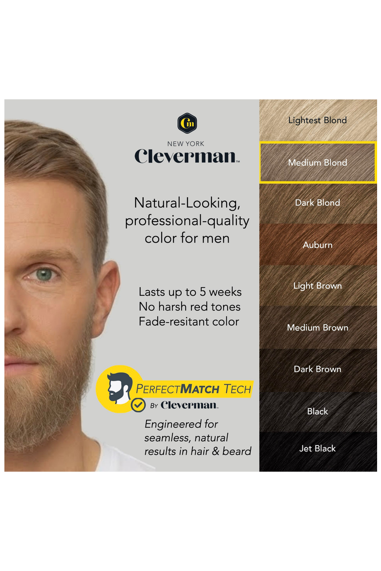 Reusable Beard & Hair Dye Kit, Alternate, color, Medium Blond