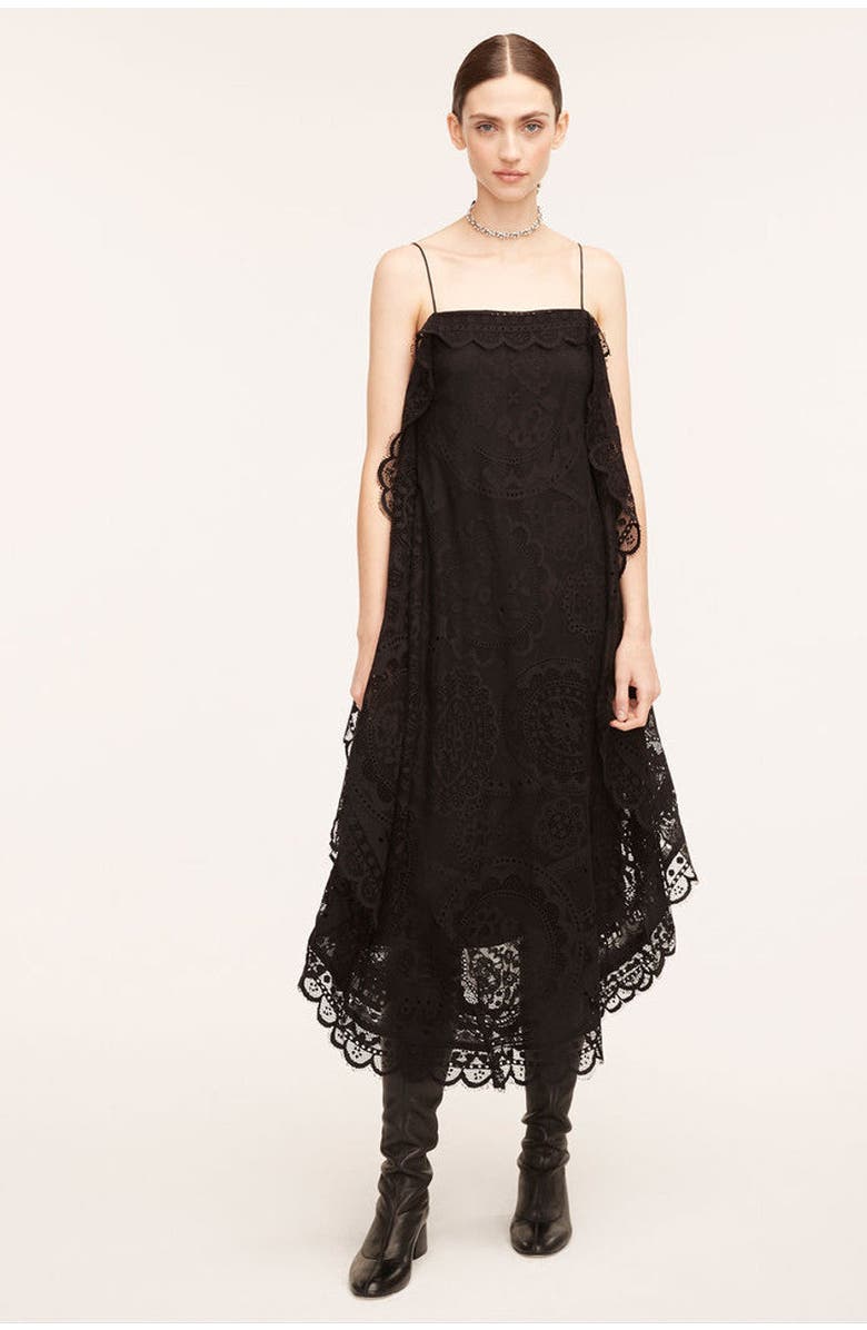 Rebecca Taylor Doily Lace Dress, Alternate, color, Black