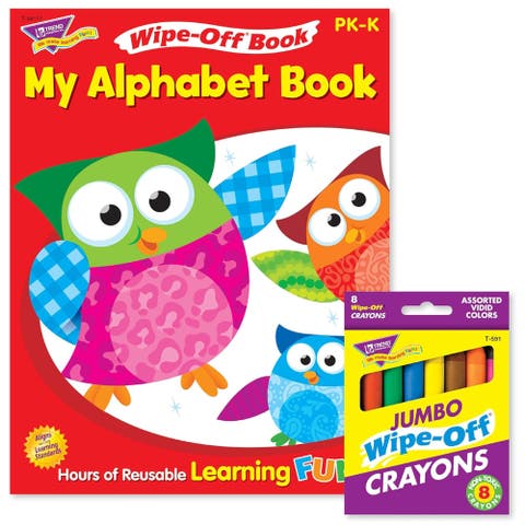 Alphabet Reusable Book & Crayons