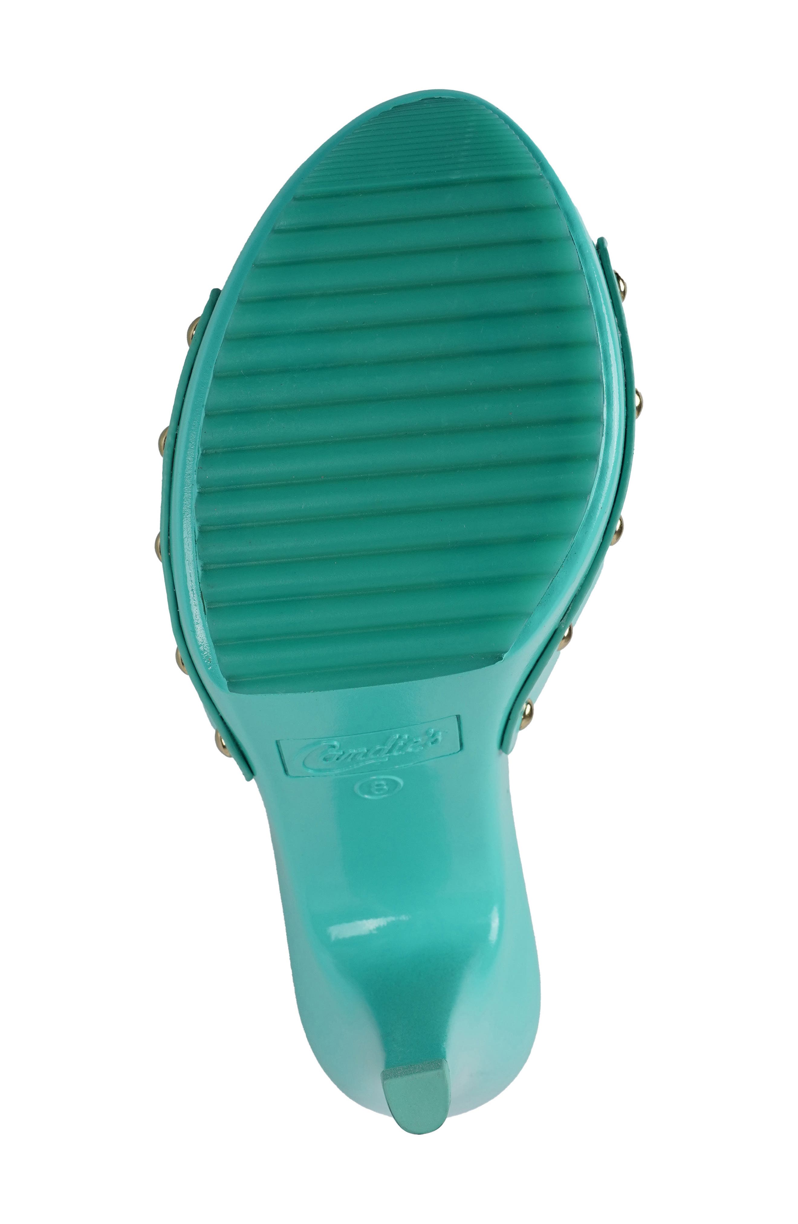 Candie's Lorenna Platform Sandal, Alternate, color, Green