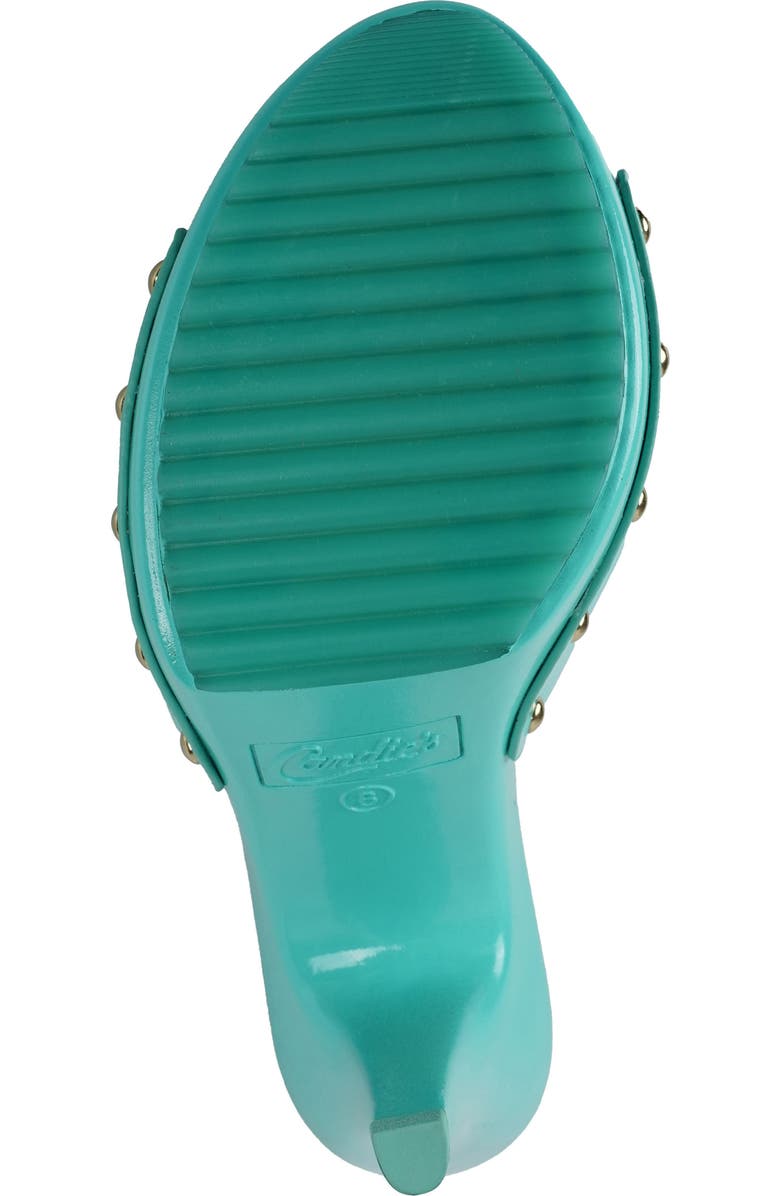 Candie's Lorenna Platform Sandal, Alternate, color, Green