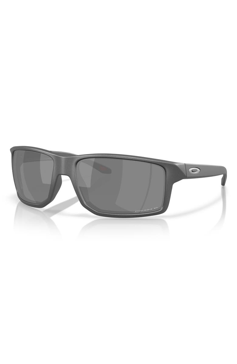 Oakley Gibston XL 62mm Rectangular Sunglasses, Alternate, color, Black Grey