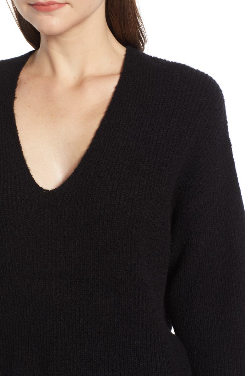 Something Navy V-Neck Sweater, Alternate, color,