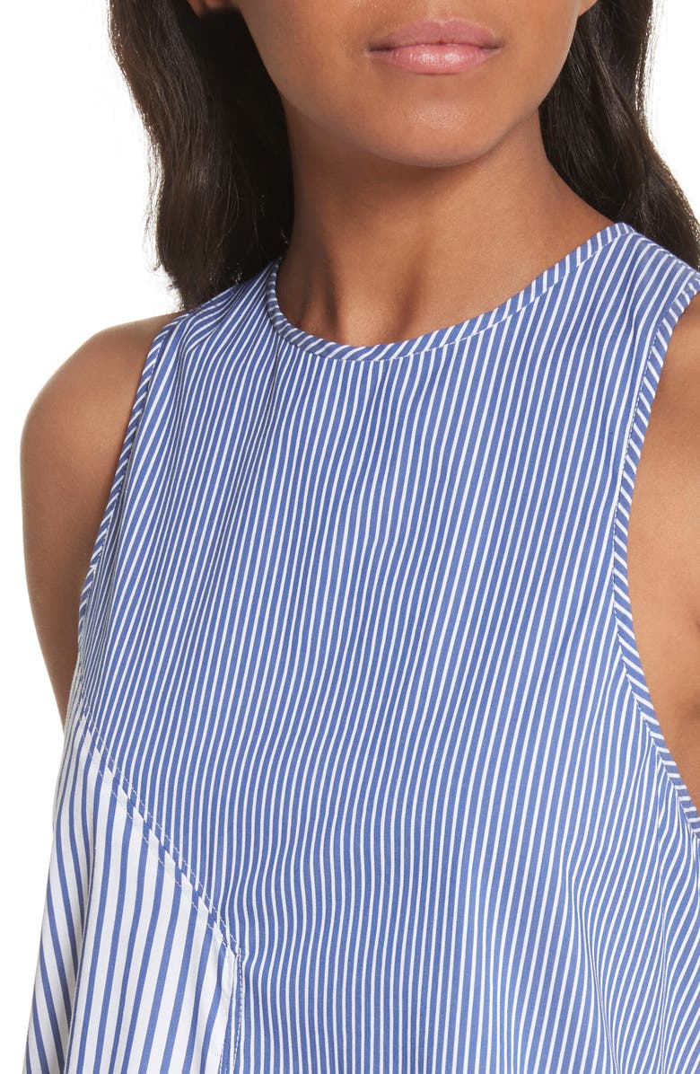 Tibi Colorblock Stripe Tank, Alternate, color, 