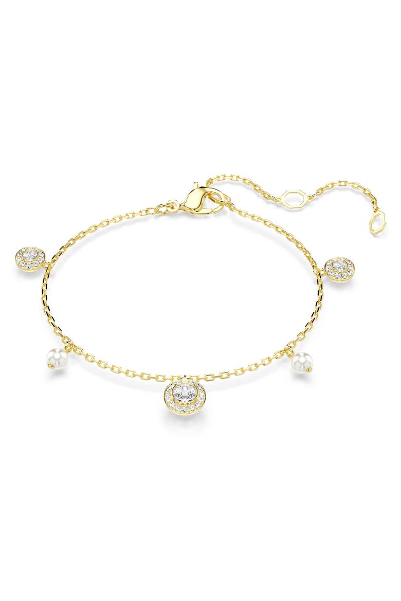 Una Angelic Strandage Necklace, Alternate, color, GOLD/ WHITE