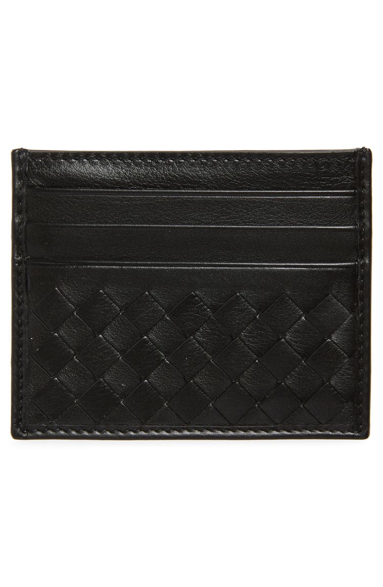 Bottega Veneta Intrecciato Calfskin Card Case, Alternate, color, 