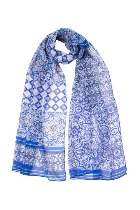 Miramar - Long Sheer Silk Scarf for Women