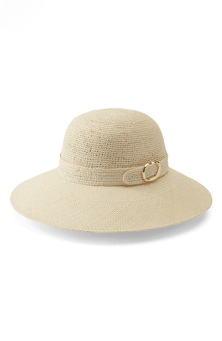 Helen Kaminski Corto Straw Sun Hat, Alternate, color, Alabaster