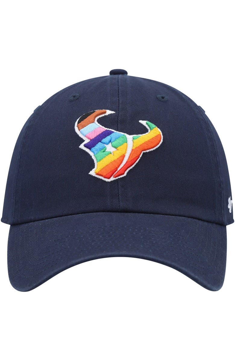 '47 Men's '47 Navy Houston Texans Pride Clean Up Adjustable Hat, Alternate, color, 