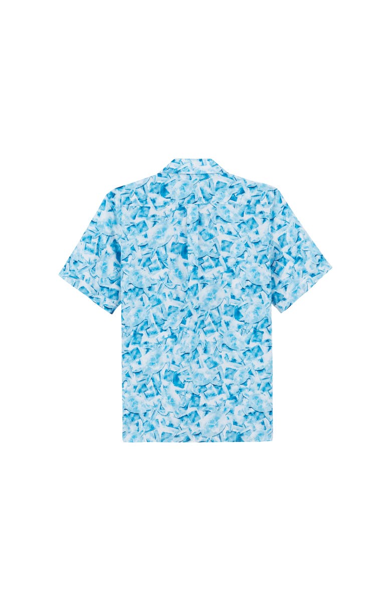 Vilebrequin Men's Iced Turtles Printed Cotton Silk Shirt, Alternate, color,