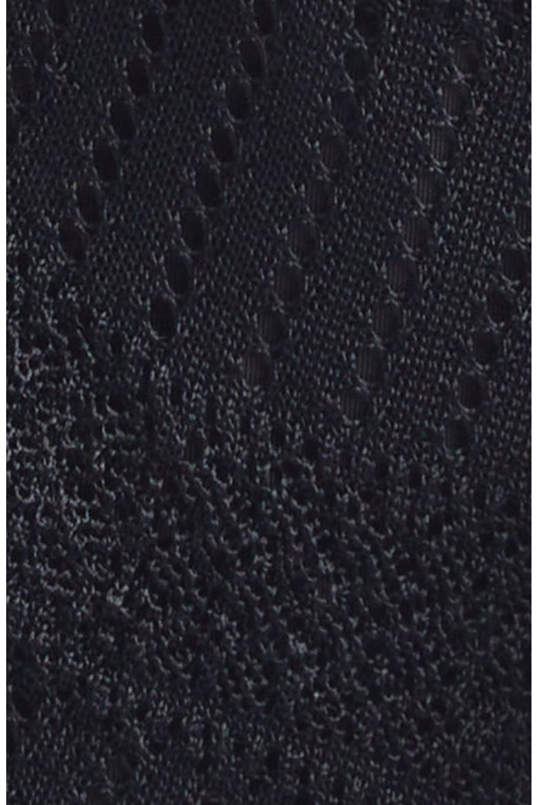 Valiant Long Sleeve Chevron Pointelle Sweater Dress, Alternate, color, BLACK