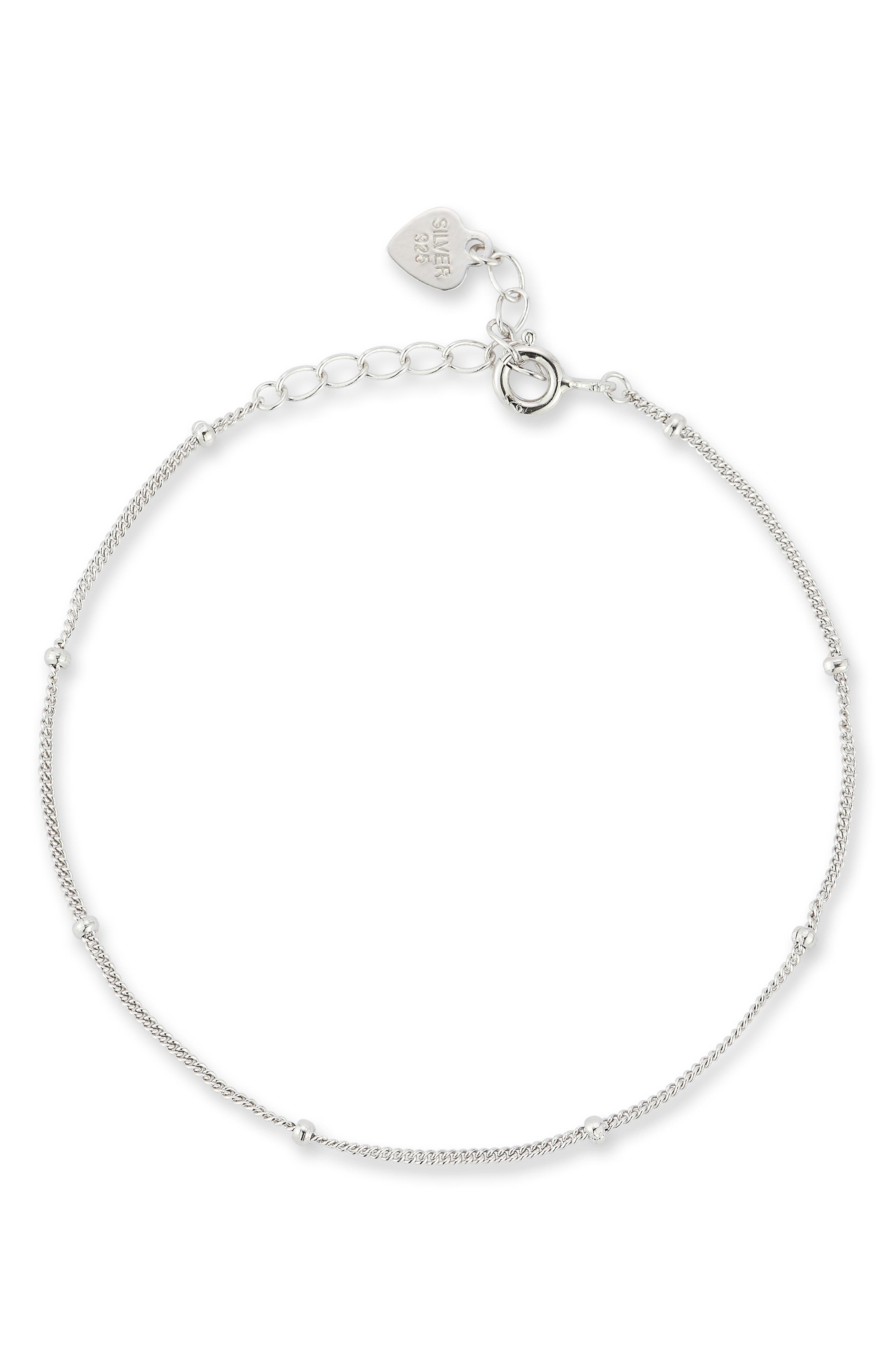 Sterling Silver Ball Chain Bracelet