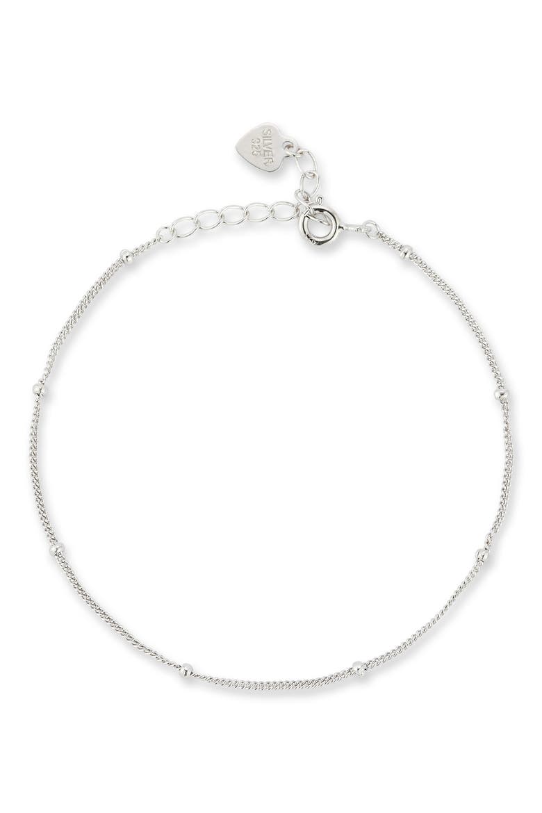 Sterling Silver Ball Chain Bracelet, Main, color, SILVER