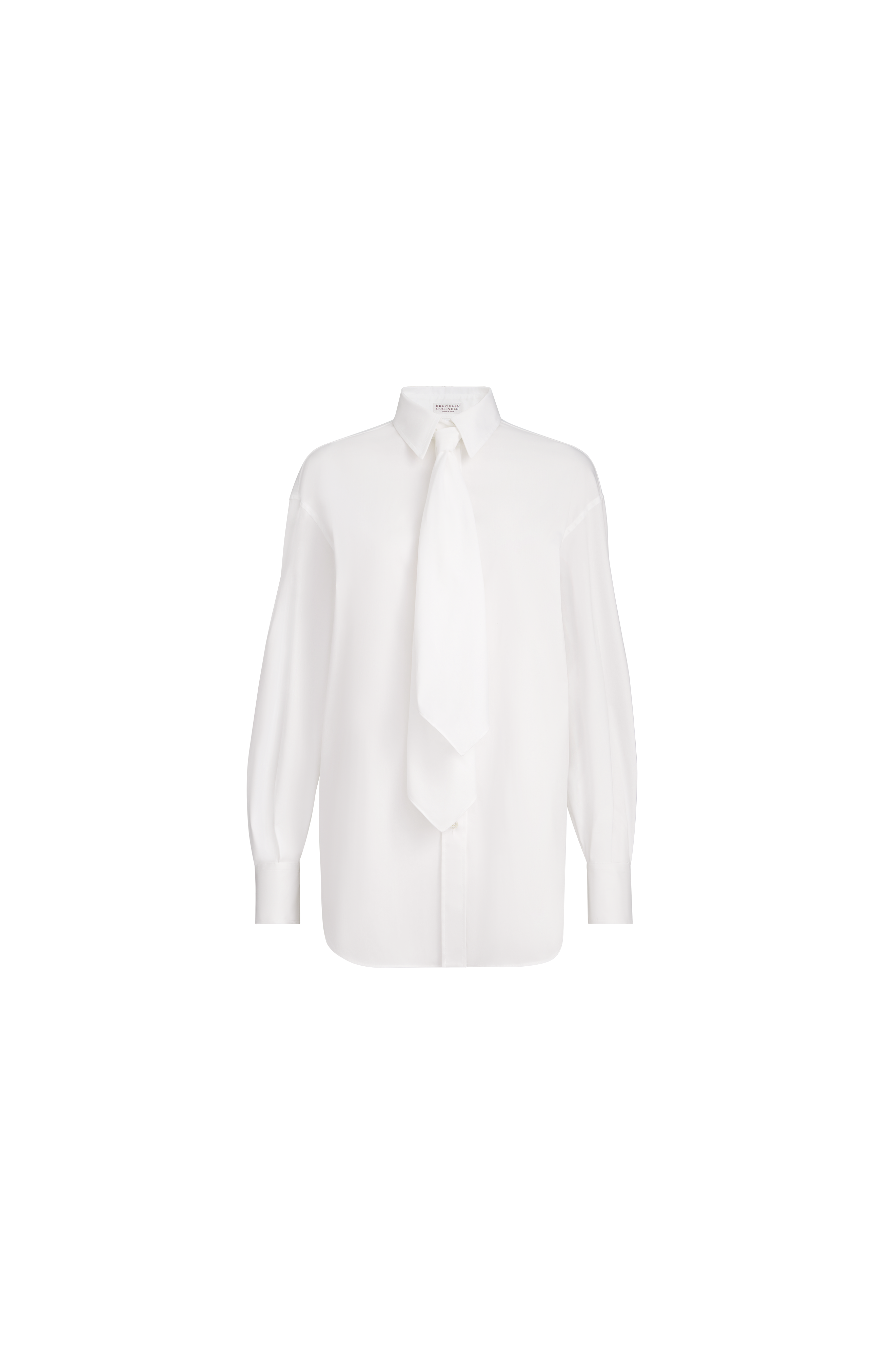 Shirt with tie and monili - image 2
