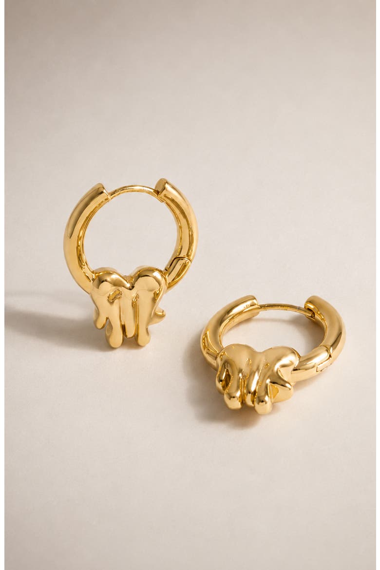Loff It Mini Charm Hoops In Gold, Alternate, color, Gold