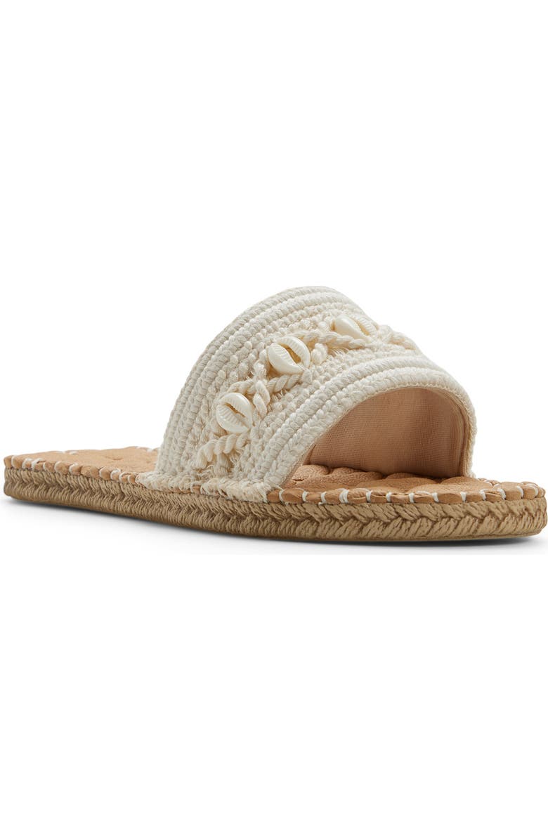 Roxy Shoresoft Slide Sandal, Main, color, Other White