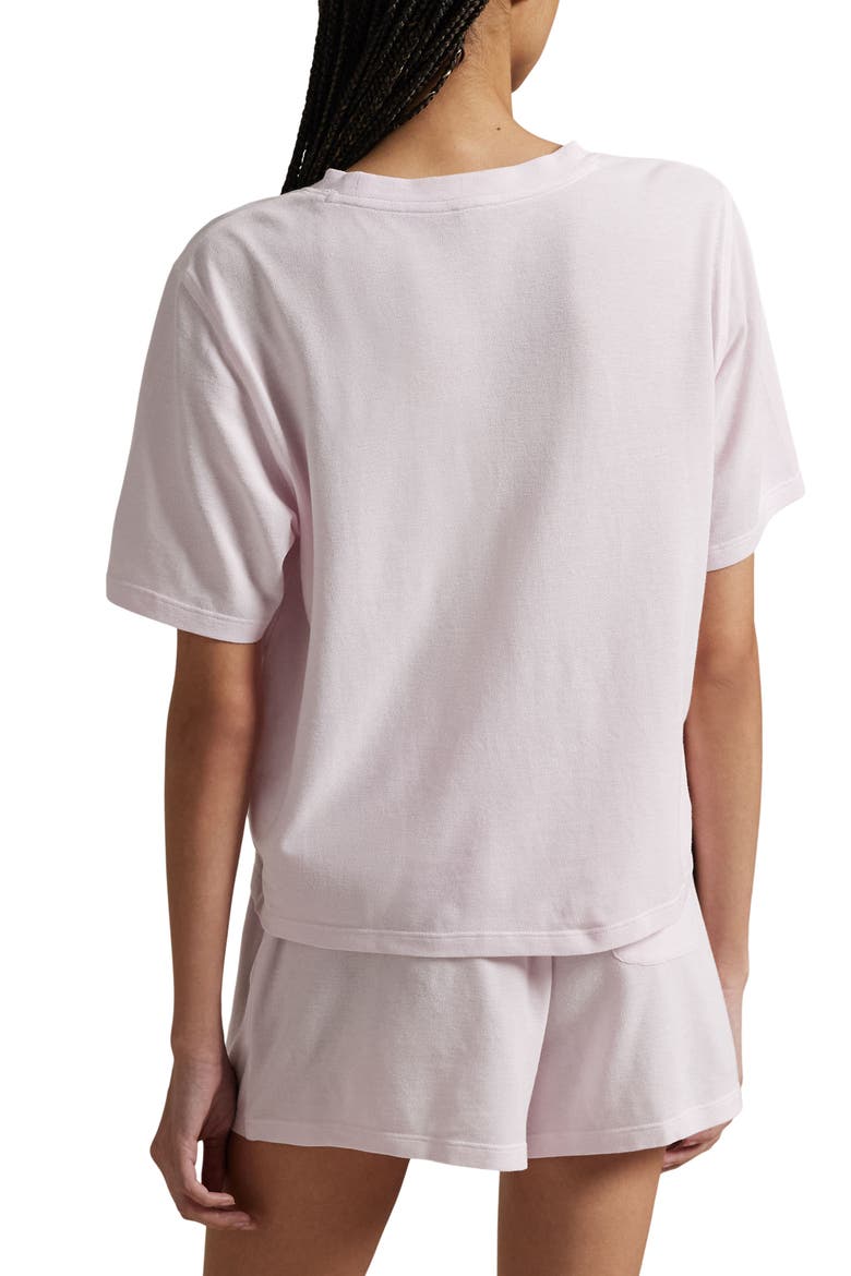 Logo Pocket Cotton & Modal Short Pajamas, Alternate, color, PINK LADY