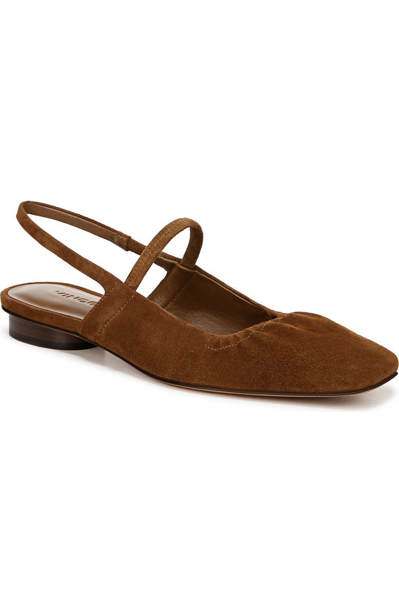 Vince Venice Slingback Flat, Main, color, Elmwood