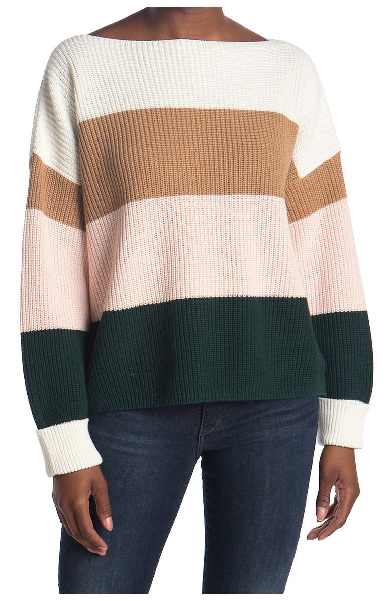 French Connection Millie Mozart Stripe Knit Sweater, Alternate, color, 