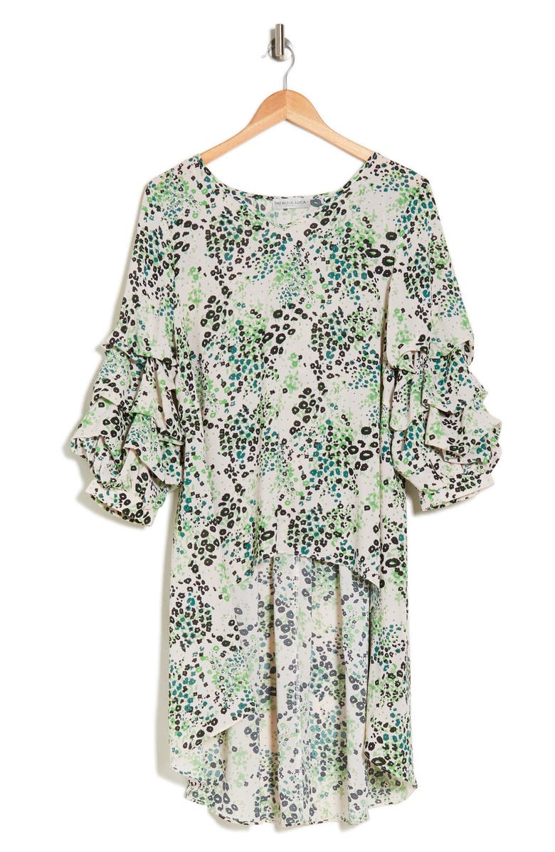 PATRIZIA LUCA Ruffle High-Low Top, Alternate, color, 