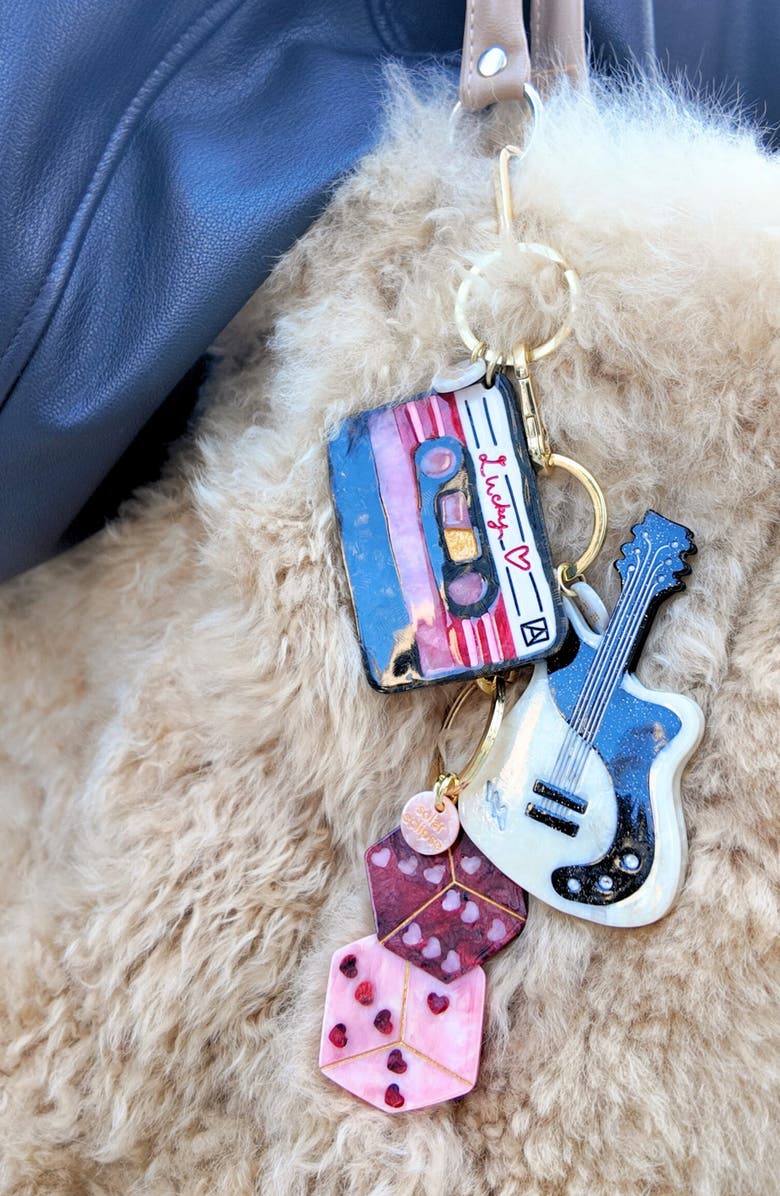 Solar Eclipse Lucky Dice Key Chain, Alternate, color,