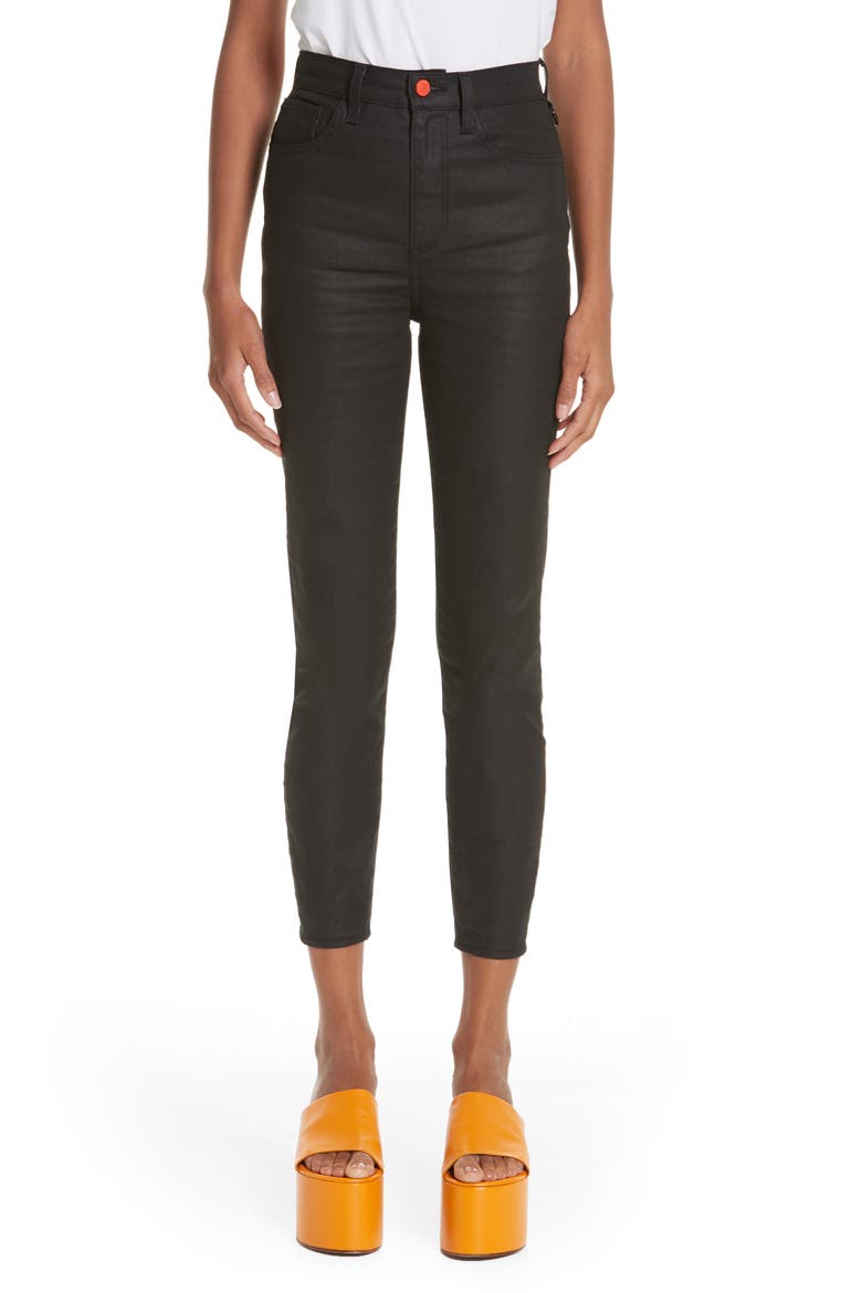 x Paramount Grease Coated Skinny Jeans (Nordstrom Exclusive), Main, color, DANNY BLACK