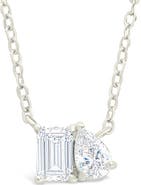 Sterling Forever Guinevere Cubic Zirconia Pendant Necklace