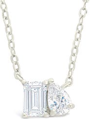 Sterling Forever Guinevere Cubic Zirconia Pendant Necklace