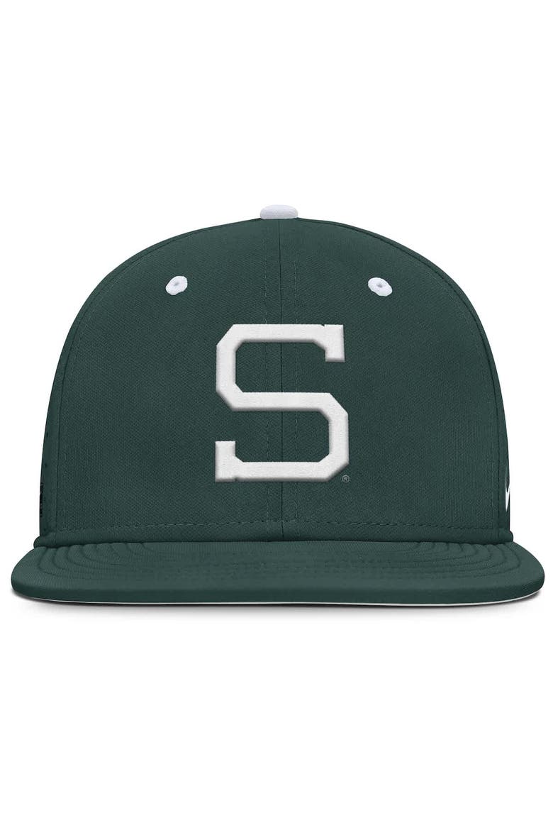 Men's Nike Green Michigan State Spartans Dugout True Dri-FIT Fitted Hat, Alternate, color, Green