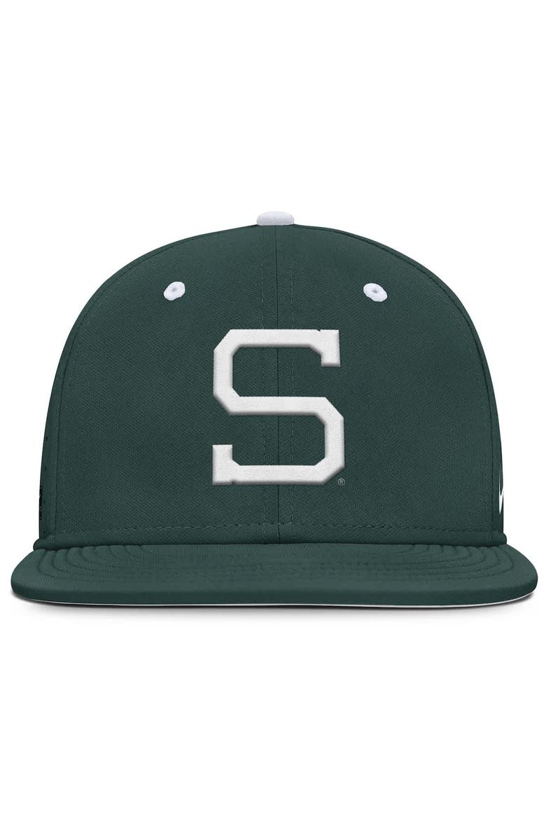 Nike Men's Nike Green Michigan State Spartans Dugout True Dri-FIT Fitted Hat, Alternate, color, Green