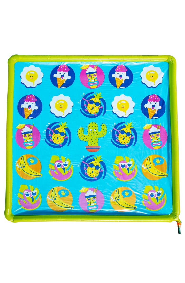 Banzai 64 Inch Playmat & Twist 'N Turn Challenge Sprinkler Game Outdoor Toy, Alternate, color, 