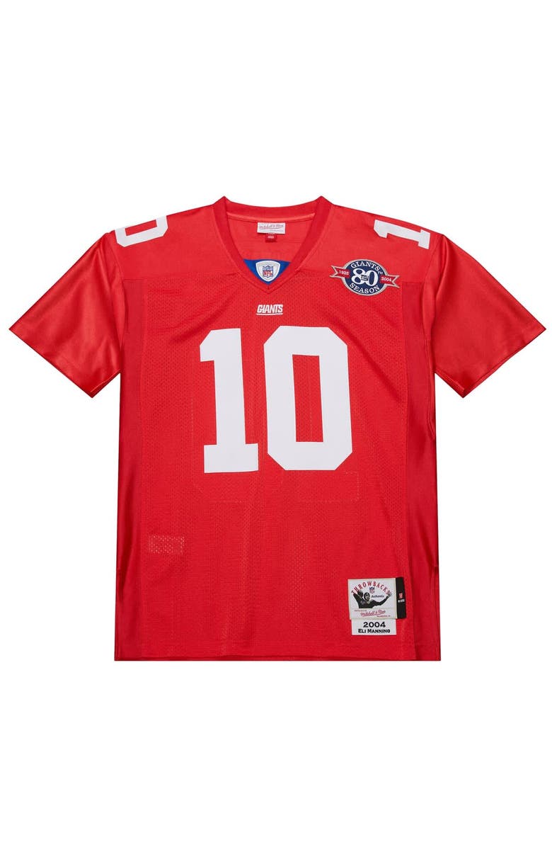 Mitchell & Ness Men's Mitchell & Ness Eli Manning Red New York Giants 2004 Authentic Throwback Retired Player Jersey, Alternate, color, Red