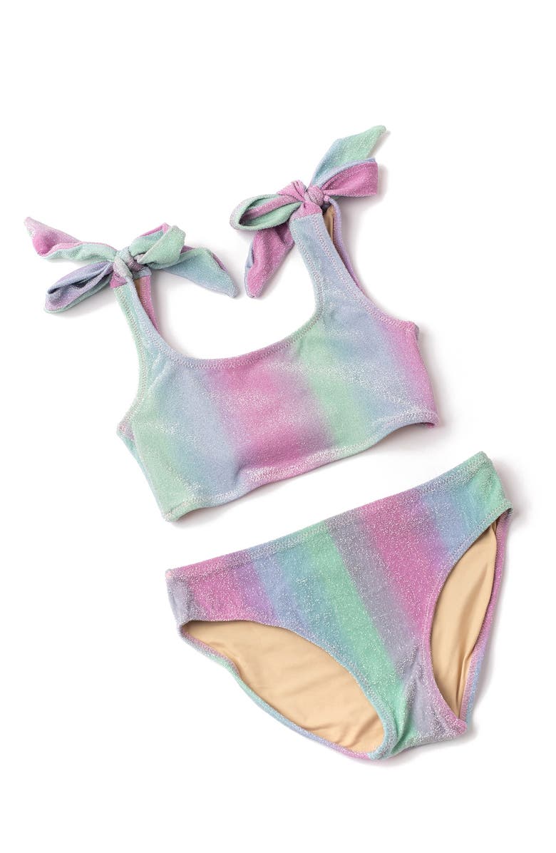Shade Critters Kids' Ombré Shimmer Two-Piece Swimsuit, Alternate, color,