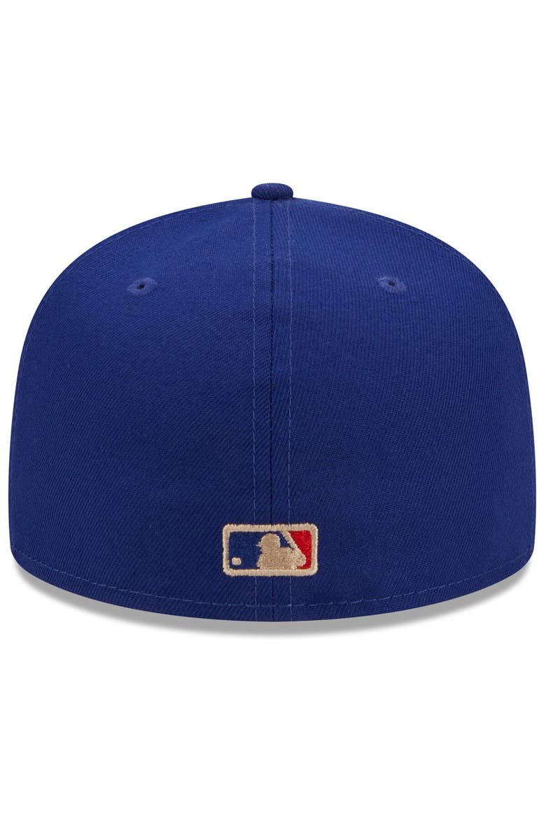 New Era Men's New Era Royal Los Angeles Dodgers Gold Leaf 59FIFTY Fitted Hat, Alternate, color,