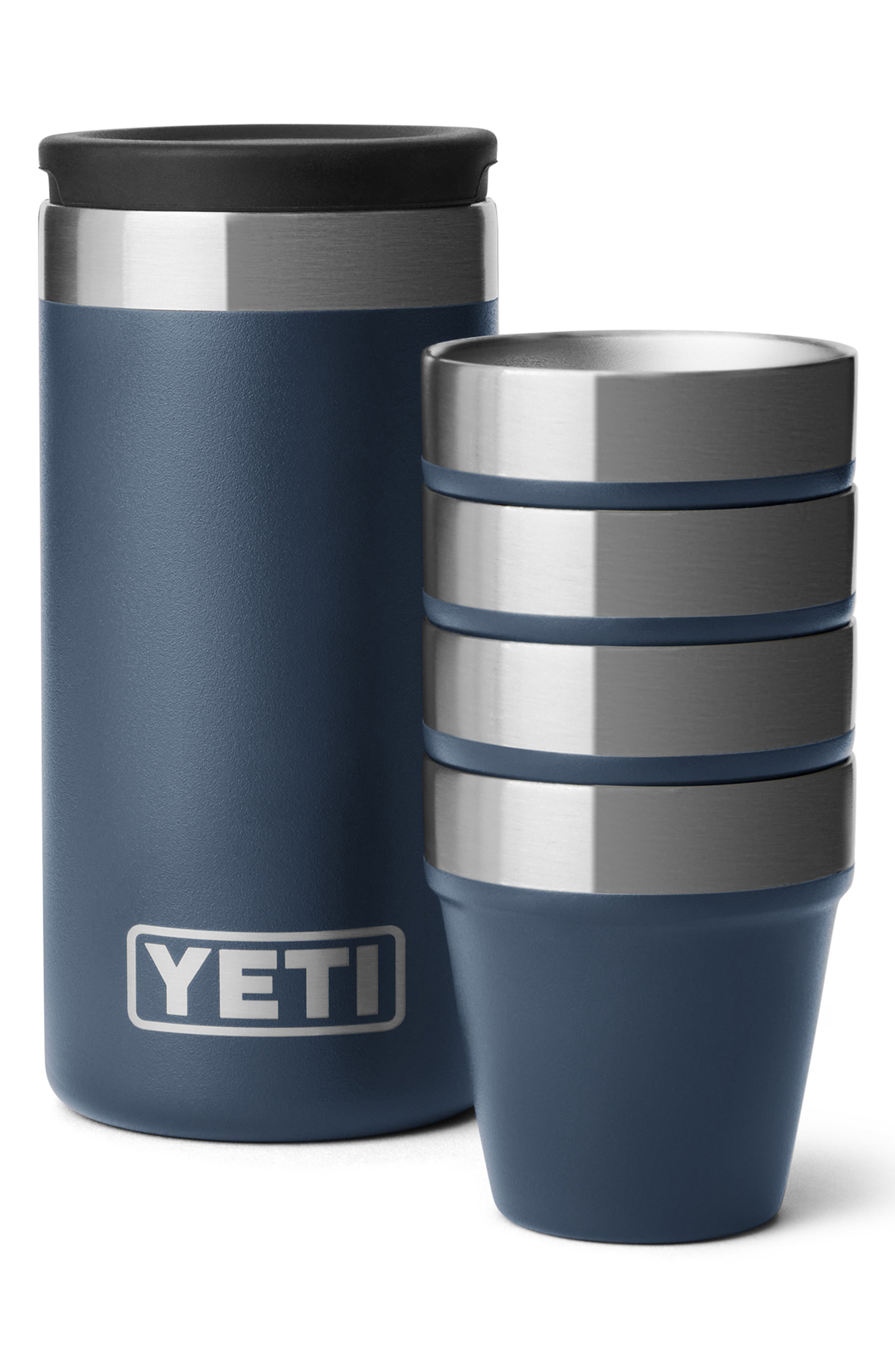 YETI Rambler Set of 4 Shot Glasses & Case in Navy 