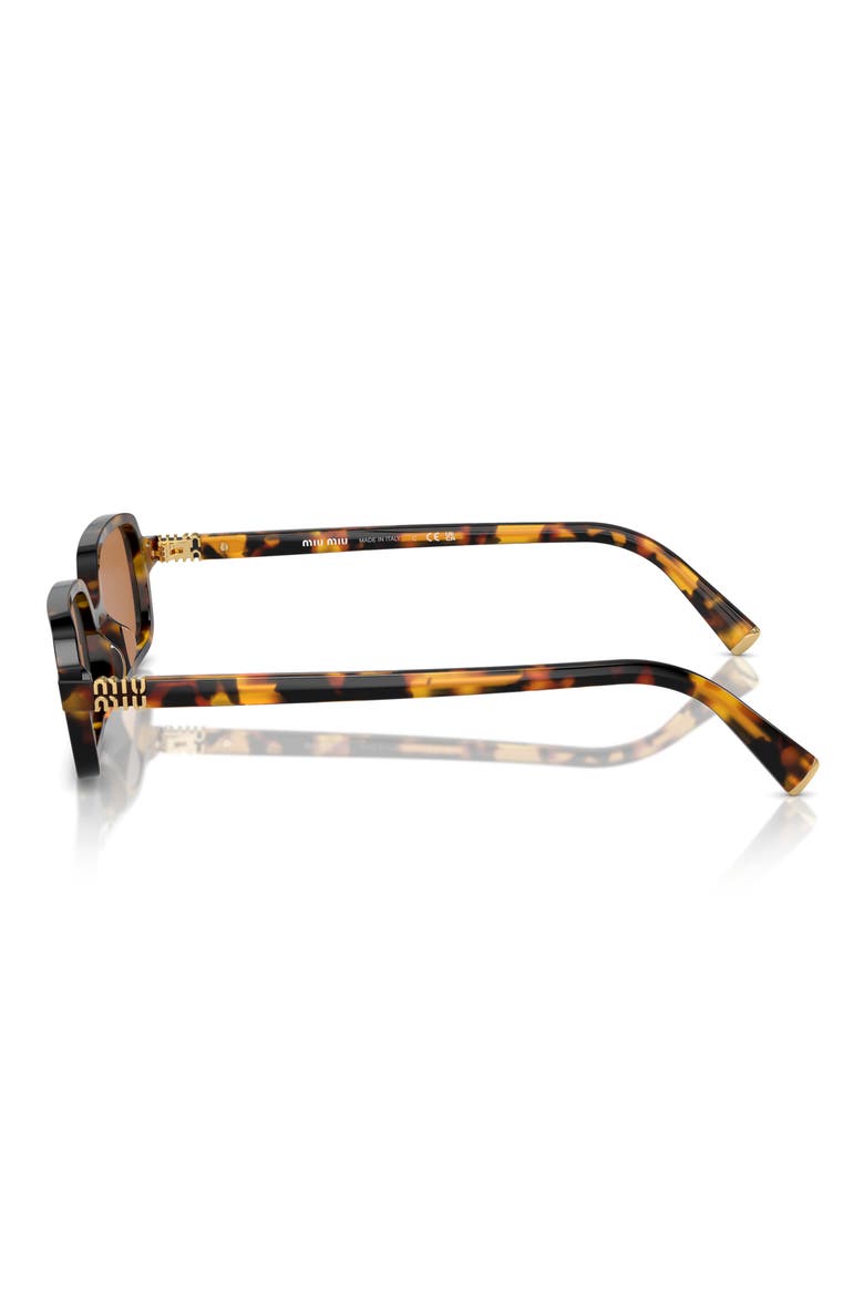 51mm Rectangular Sunglasses, Alternate, color, BLOND HAVANA