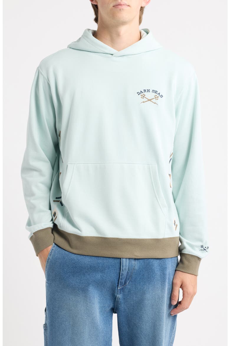 Leander Fleece Hoodie, Main, color, LIGHT DENIM