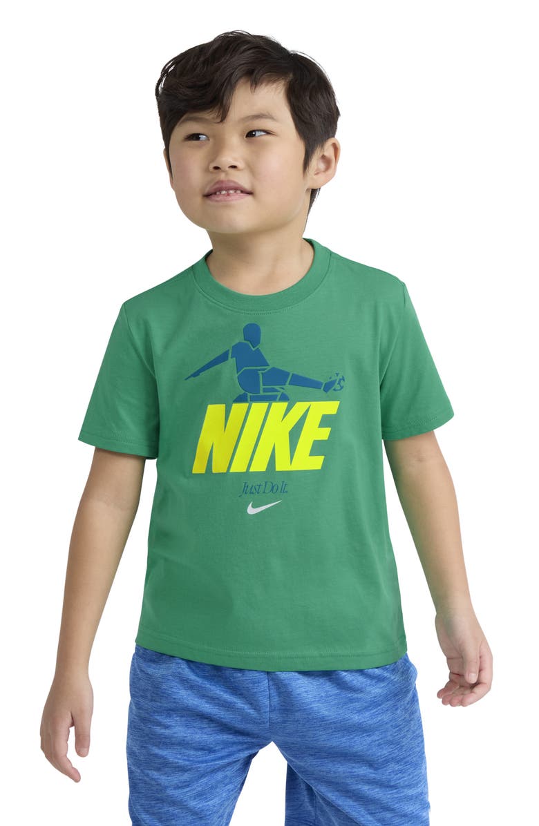 Nike Kids' Kick Graphic Cotton Blend T-Shirt, Alternate, color, Stadium Green