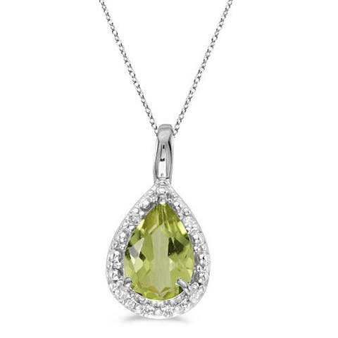 Pear Shaped Pendant Necklace