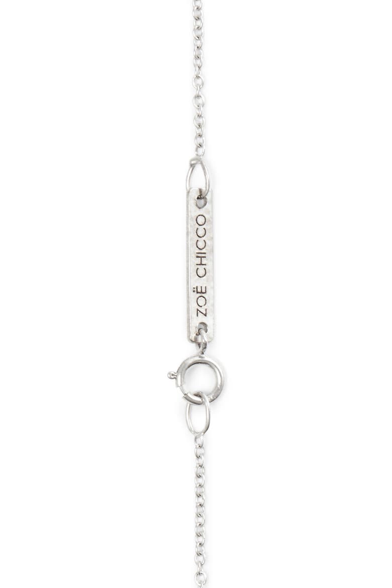 Diamond Bezel Pendant Necklace, Alternate, color, WHITE GOLD