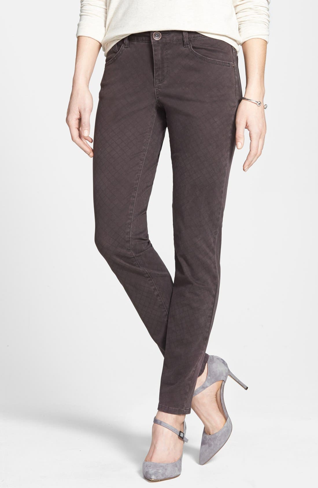 Wit & Wisdom Window Pane Print Skinny Jeans (Nordstrom Exclusive ...