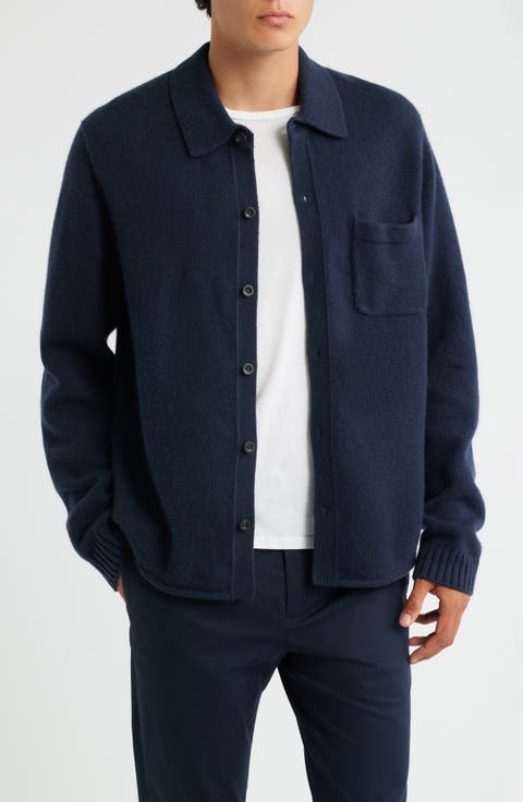 Contour Hem Lambswool Cardigan