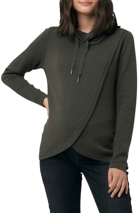 Cassie Crossover Knit Maternity Top