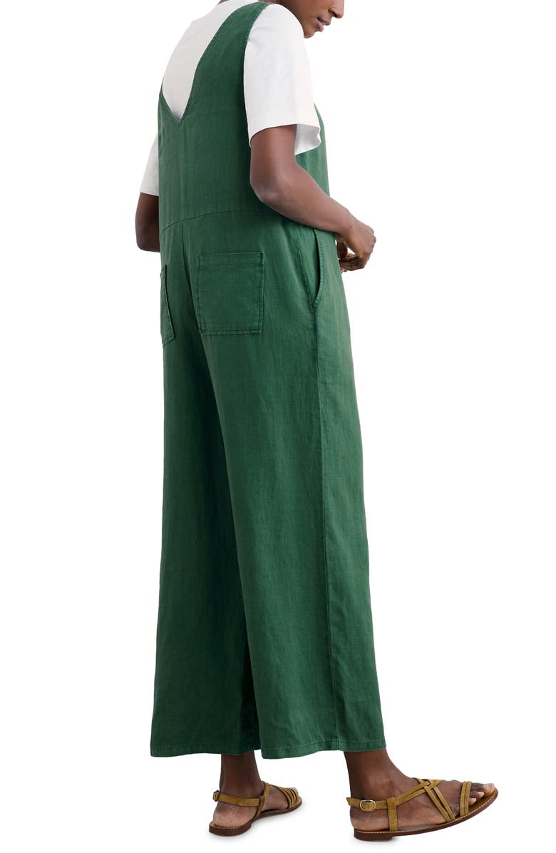 Seasalt Cornwall Salt Air Wide Leg Jumpsuit, Alternate, color, Dark Forage